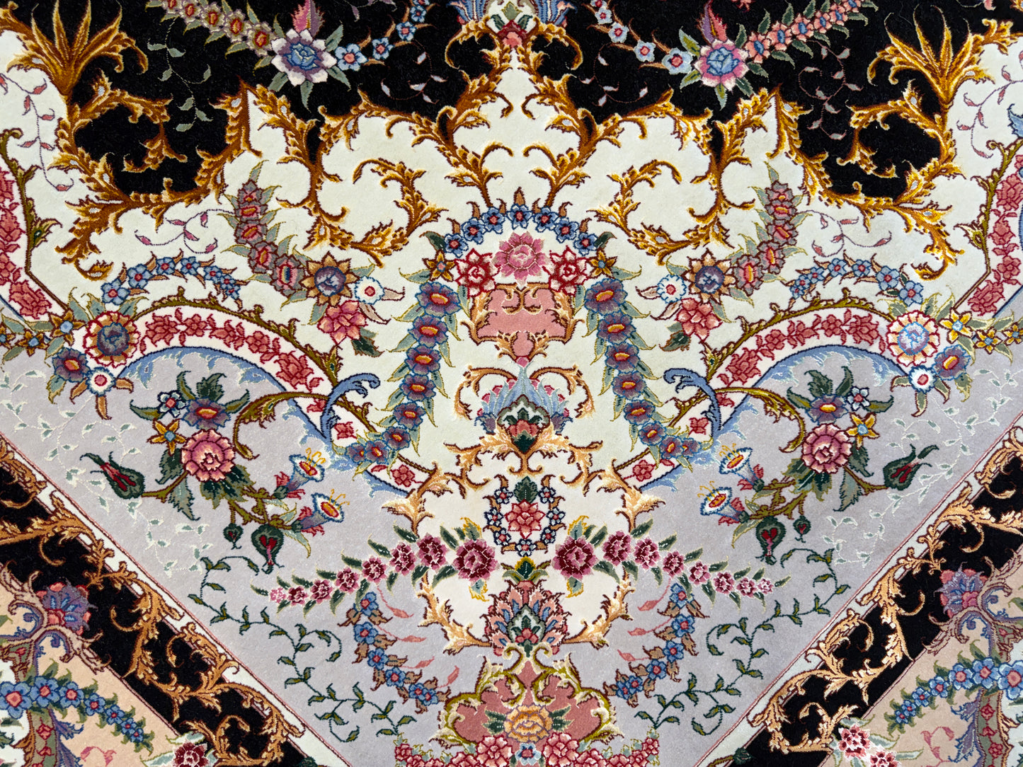 Hand-Knotted 80 Raj Persian Tabriz Rug - Signed Benam - 9’8”x13’8”