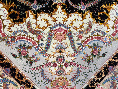 Hand-Knotted 80 Raj Persian Tabriz Rug - Signed Benam - 9’8”x13’8”