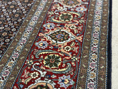 Hand-Knotted Persian Tabriz Mahi Rug - 6'7"x9'10"