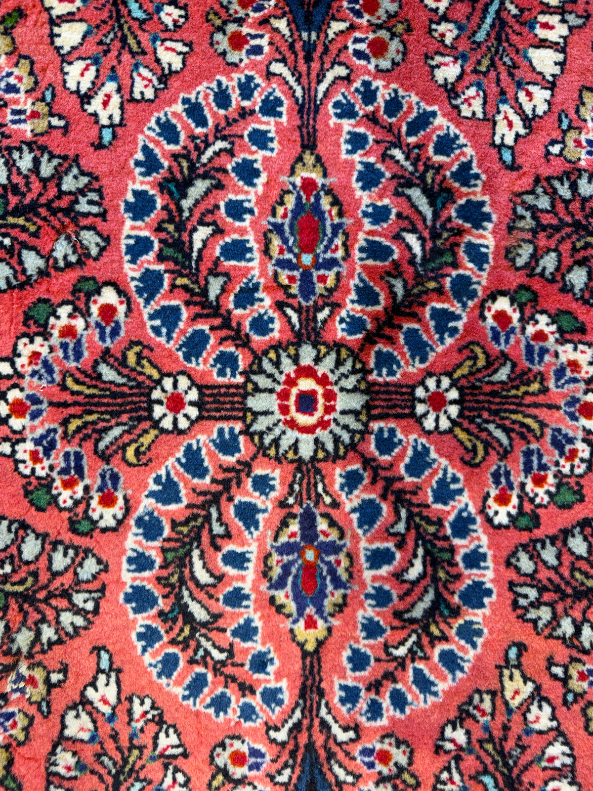 Hand-Knotted Persian Sarouk Rug - 2’2”x4’6”