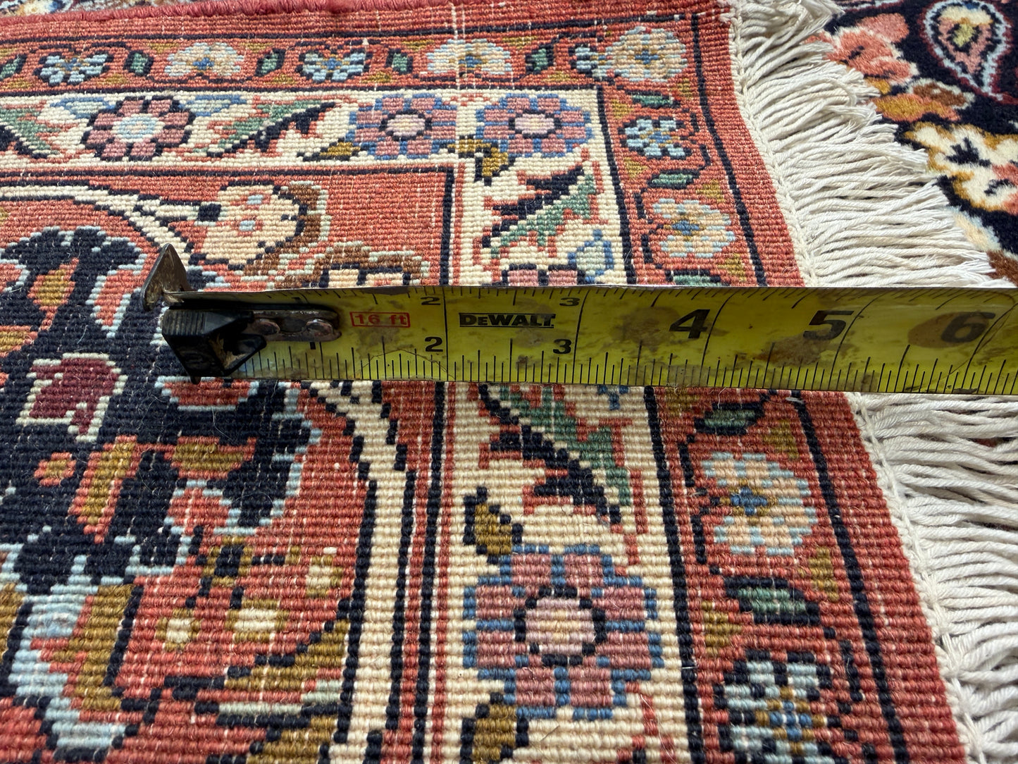 5’8”x7’8” Hand-Knotted Handmade Wool Persian Bidjar Area Rug