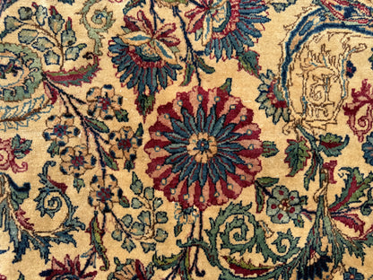 Hand-Knotted 60 Raj Persian Lavar Kerman Rug (As-Is)- 13’10”x19’11”