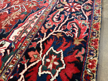 Hand-Knotted Persian Heriz Rug - 10’1”x12’2”
