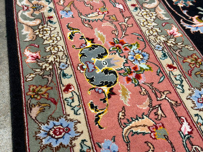Hand-Knotted 60 Raj Persian Tabriz Rug - 6'9"x10'5"