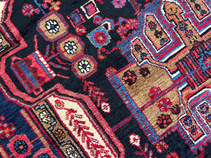 5'3"x8'1" Handmade 100% Wool Persian Nahavand Rug