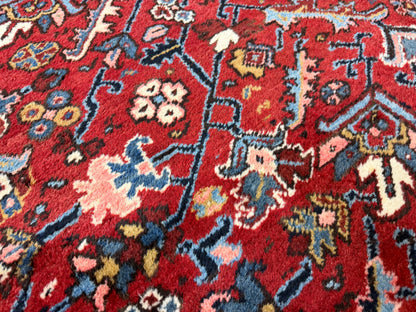 Hand-Knotted Persian Heriz Rug - 10’6”x16’6”