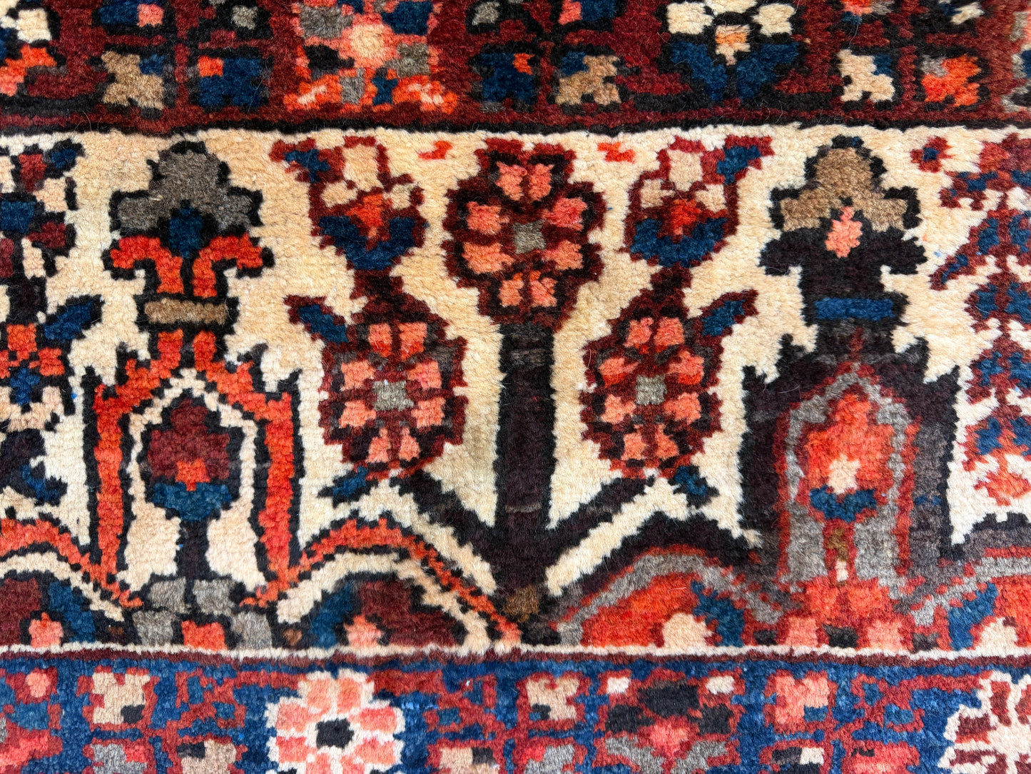 Hand-Knotted Persian Bakhtiari Rug - 9’11”x12’7”
