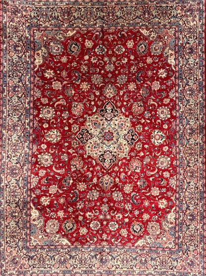 Hand-Knotted Persian Sarouk Rug - 9’6”x12’9”