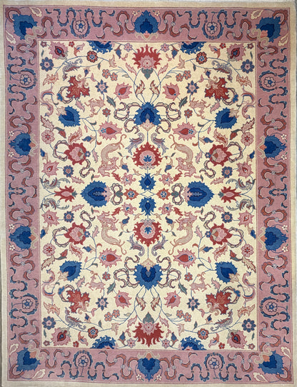 7’10”x10’2” Hand-Knotted Wool Tabriz Romanian Area Rug