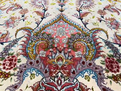 Hand-Knotted 70 Raj Persian Tabriz Rug - Signed - 9’8”x13’9”
