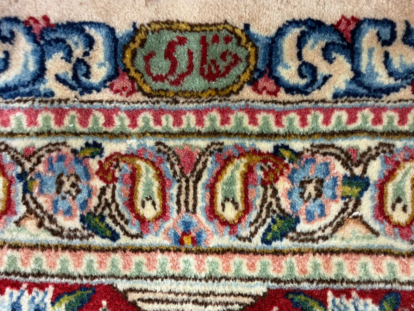10’2”x13’9” Hand-Knotted Persian Kerman Signed Area Rug
