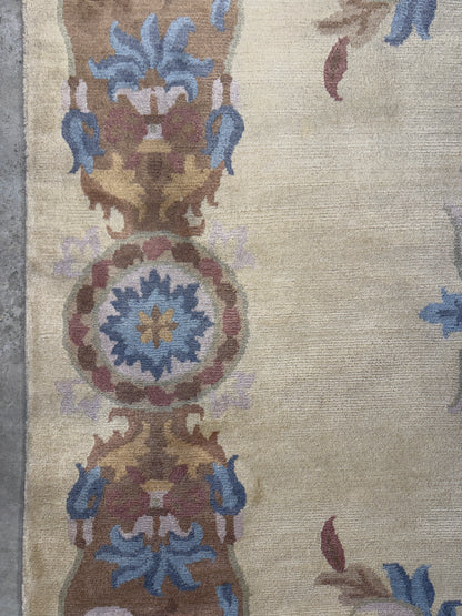 8’x9’10” Hand-Knotted Wool Aubusson Area Rug
