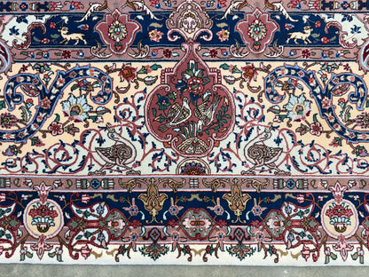 Hand-Knotted 70 Raj Persian Tabriz Pictorial Rug - 10’4”x13’3”