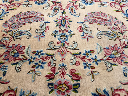 10’2”x13’9” Hand-Knotted Persian Kerman Signed Area Rug