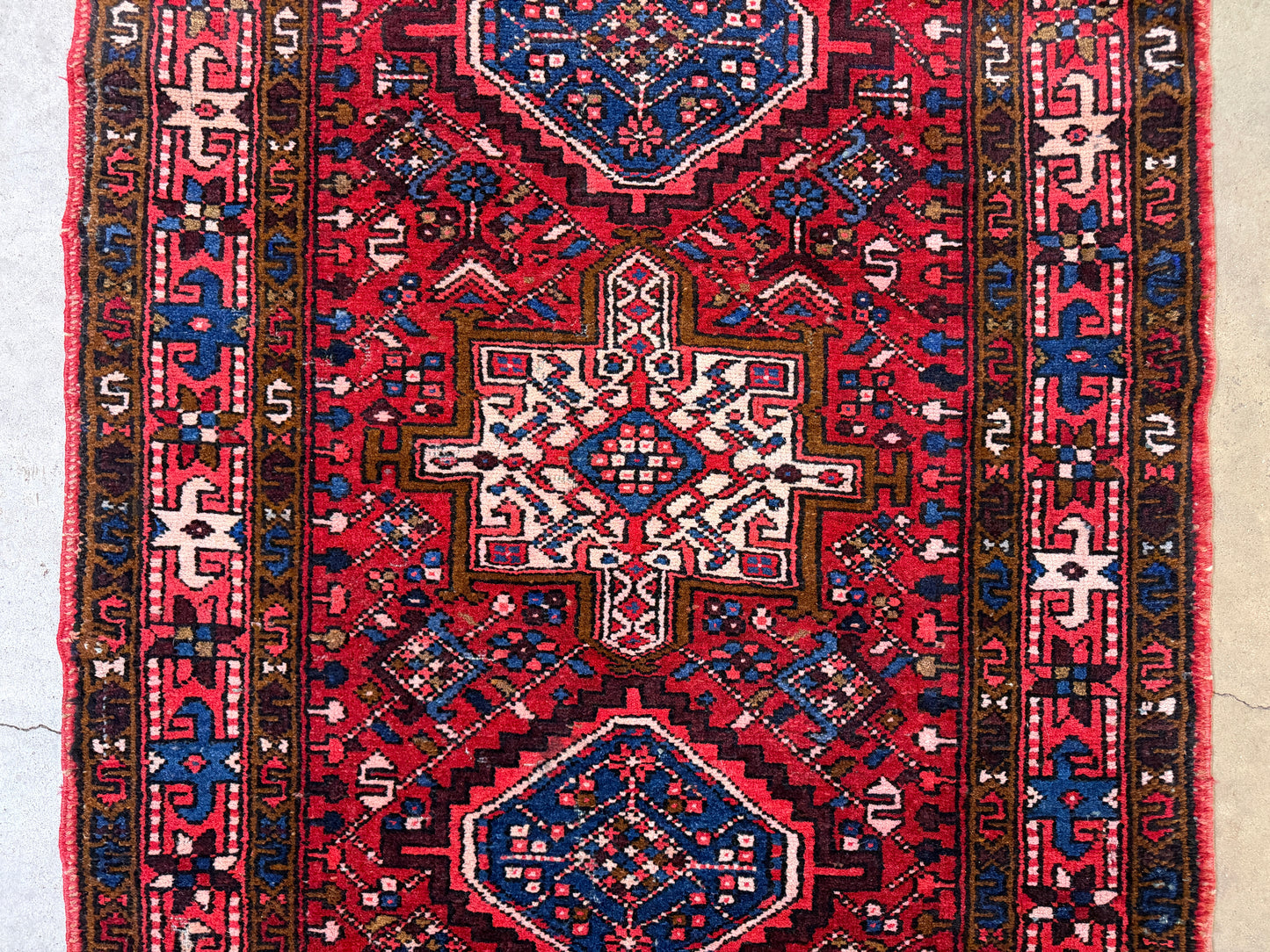 Hand-Knotted Karaja Runner - 3’4”x11’7”