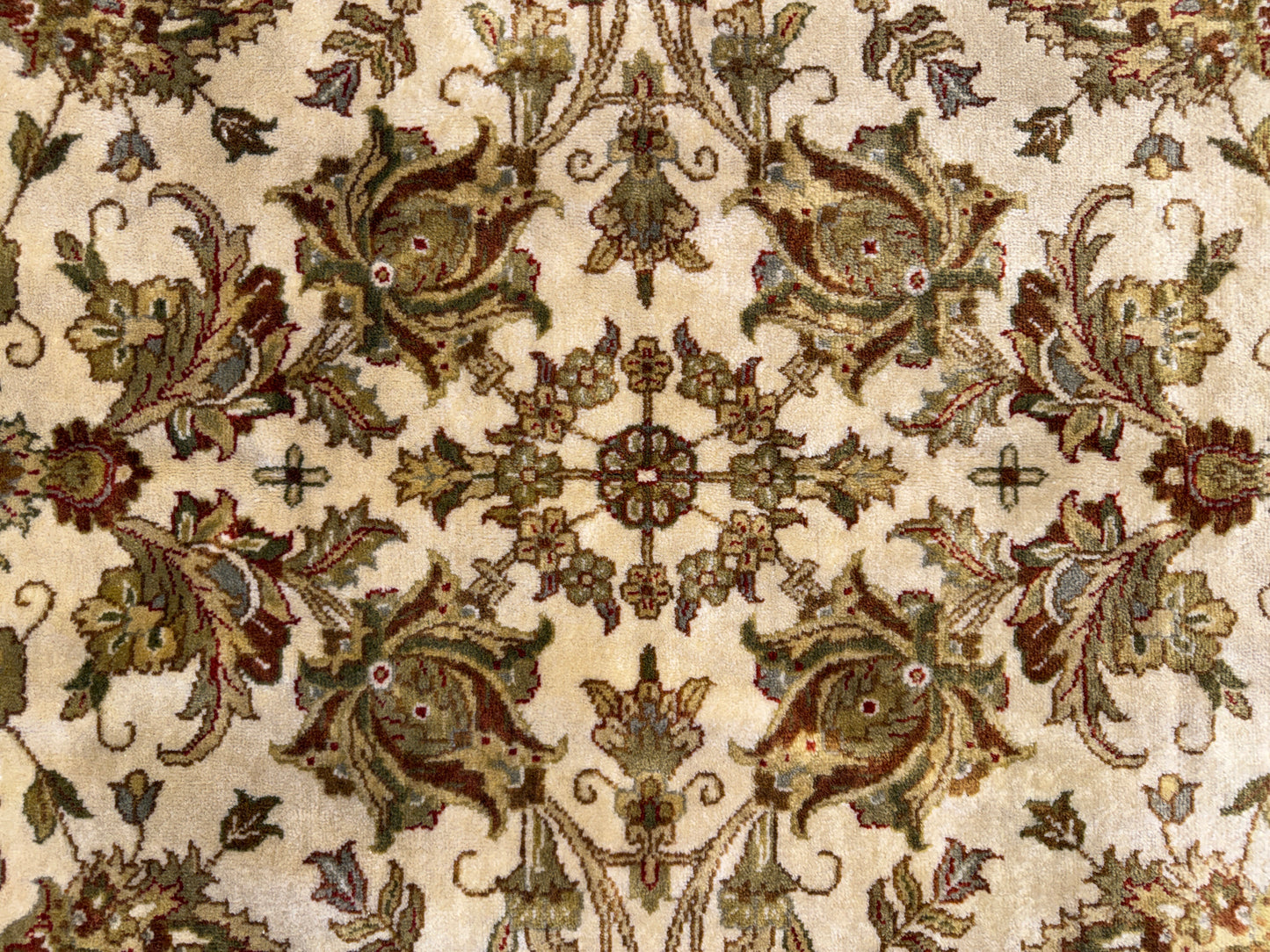 7’8”x9’11” Hand-Knotted Wool Agra Area Rug