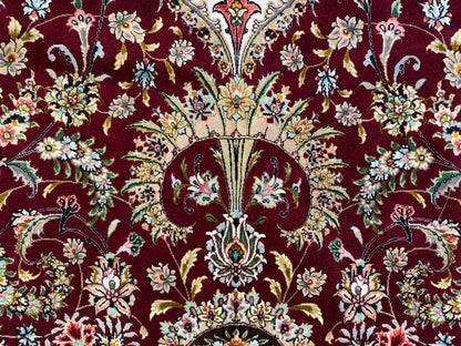 11’4”x16’6” Hand-Knotted 70 Raj Persian Tabriz Rug
