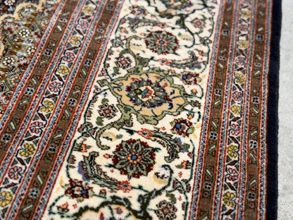 Hand-Knotted 60 Raj Persian Tabriz Rug - 6'6"x6'8"