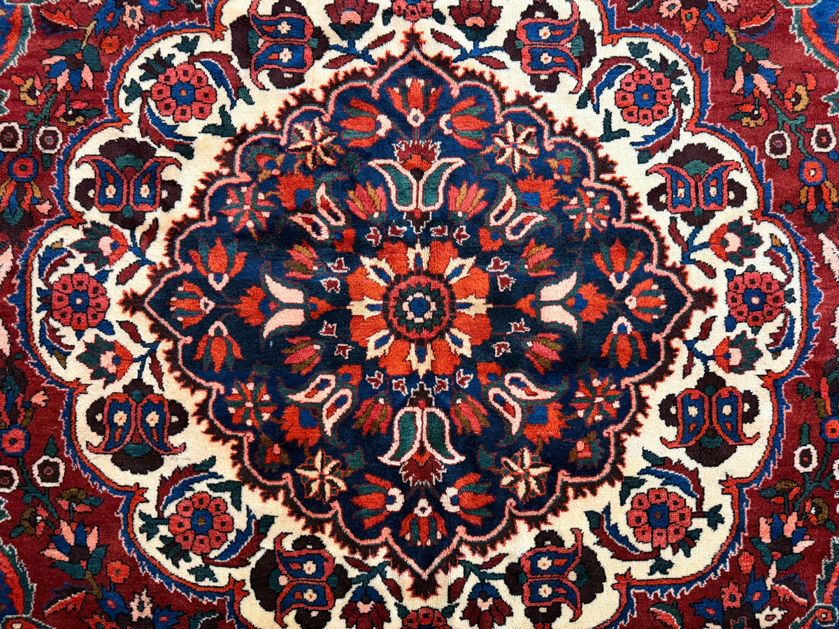 Hand-Knotted Persian Bakhtiari Rug - 8’8”x12’2”