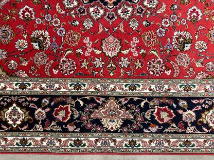 Hand-Knotted 60 Raj Persian Tabriz Rug - 6'7"x9'10"