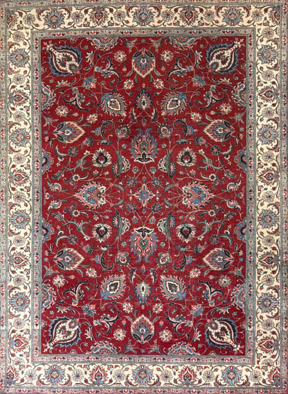Hand-Knotted Persian Tabriz Rug - 9’9”x13’4”