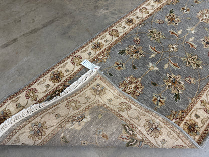 2’7”x12’3” Hand-Knotted Wool Chobi Oriental Runner Handmade Gray Carpet