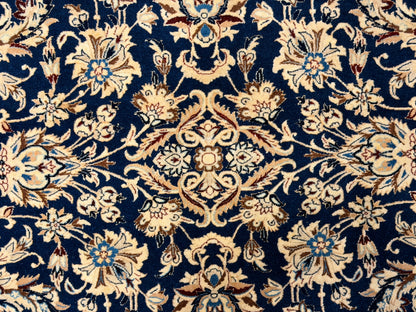 Antique Hand-Knotted Persian Nain Rug - 5’3”x8’