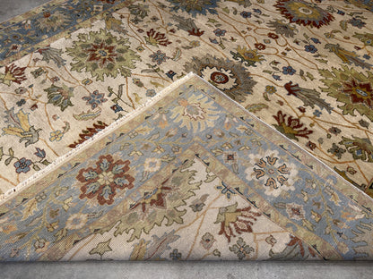 8’x9’10” Hand-Knotted Wool IndoMahal Area Rug