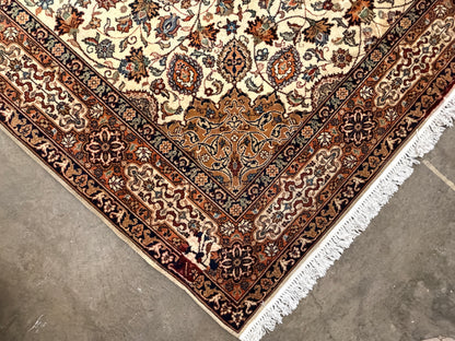 Hand-Knotted Persian Tabriz Rug- Signed - 7’10”x9’10”
