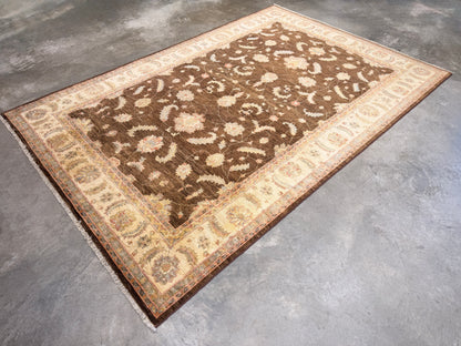 Hand-Knotted Pishawar Rug - 6'3"x9'7"