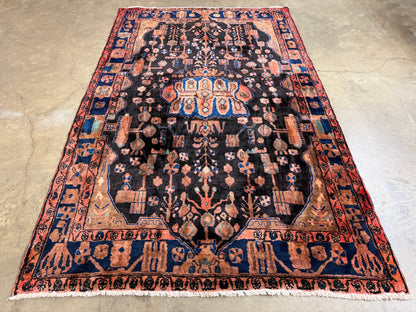 Hand-Knotted Persian Nahavand Rug - 5’x7’10”