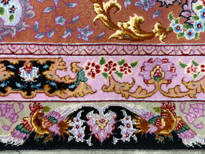 Hand-Knotted 80 Raj Persian Tabriz Rug - Signed Benam - 6’8”x10’