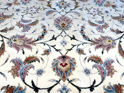 Hand-Knotted 80 Raj Persian Tabriz Rug - Signed Ghadimi - 9’9”x12’11”