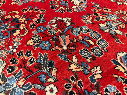 Hand-Knotted Persian Sarouk Rug - 8’x9’7”