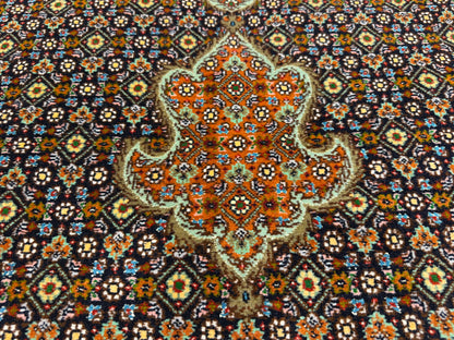 Hand-Knotted Persian Tabriz Mahi Rug - 6'8"x10'2"