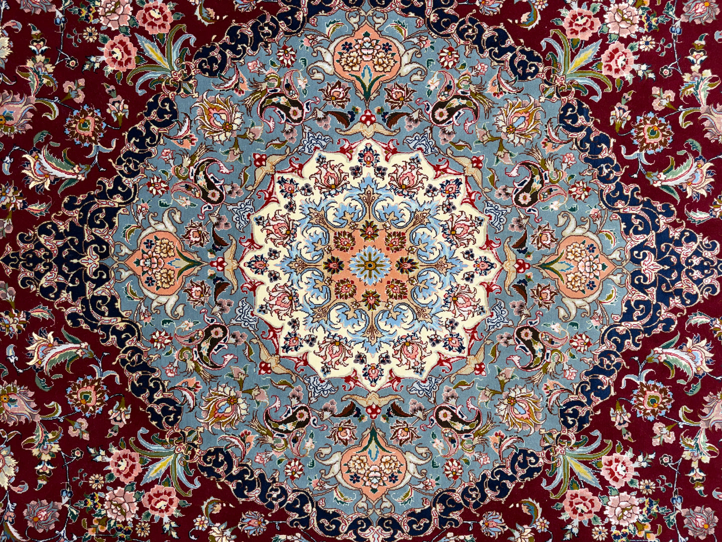 Hand-Knotted 80 Raj Persian Tabriz Rug - Signed - 9’9”x13’6”