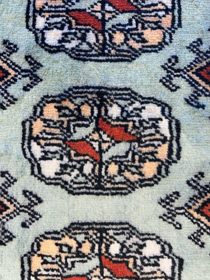 4’x6’ Hand-knotted Bokhara Area Rug