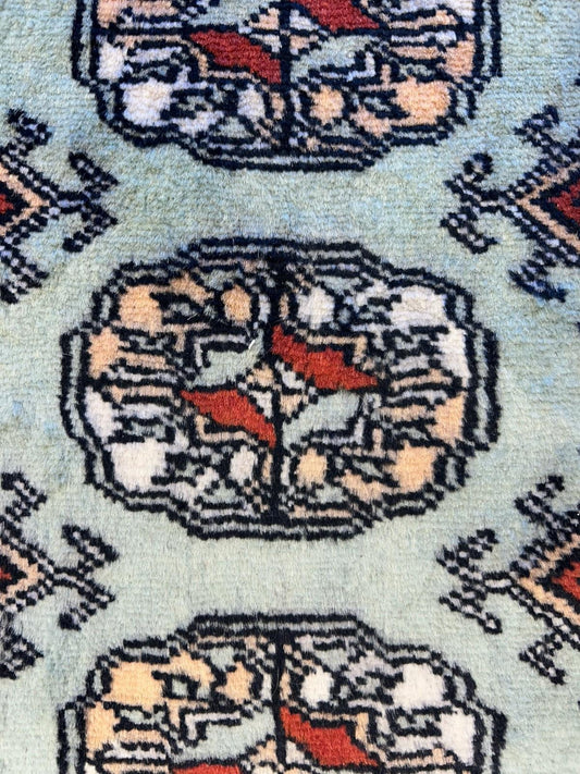 Hand-knotted Bokhara Rug - 4’x6’