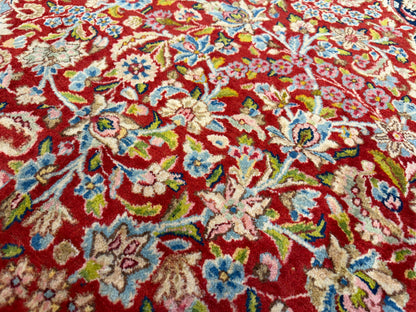 Antique Hand-Knotted Persian Kerman Rug - 9’11”x13’4”