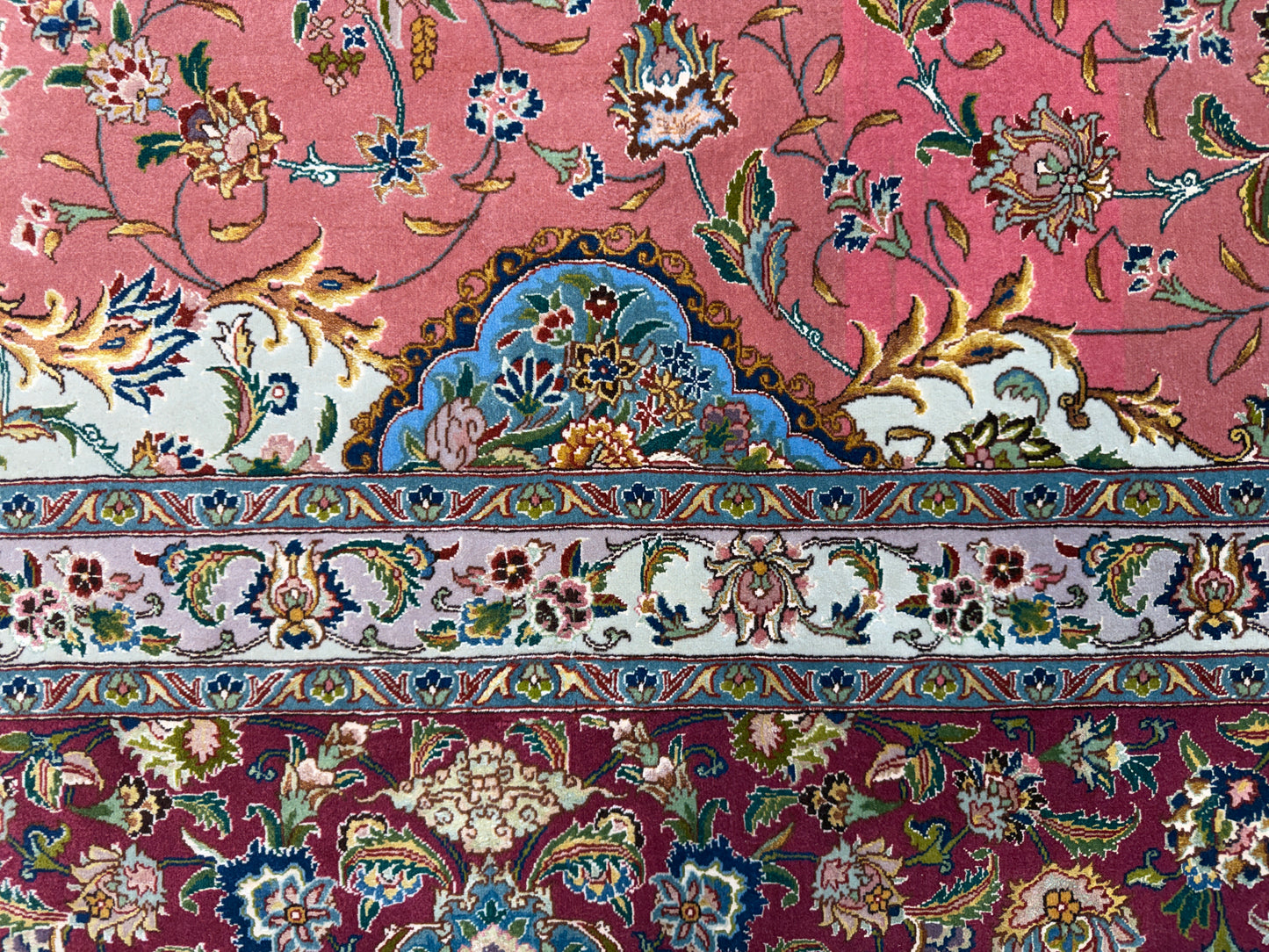 8’2”x11’8” Hand-Knotted 80 Raj Persian Tabriz Rug - Signed