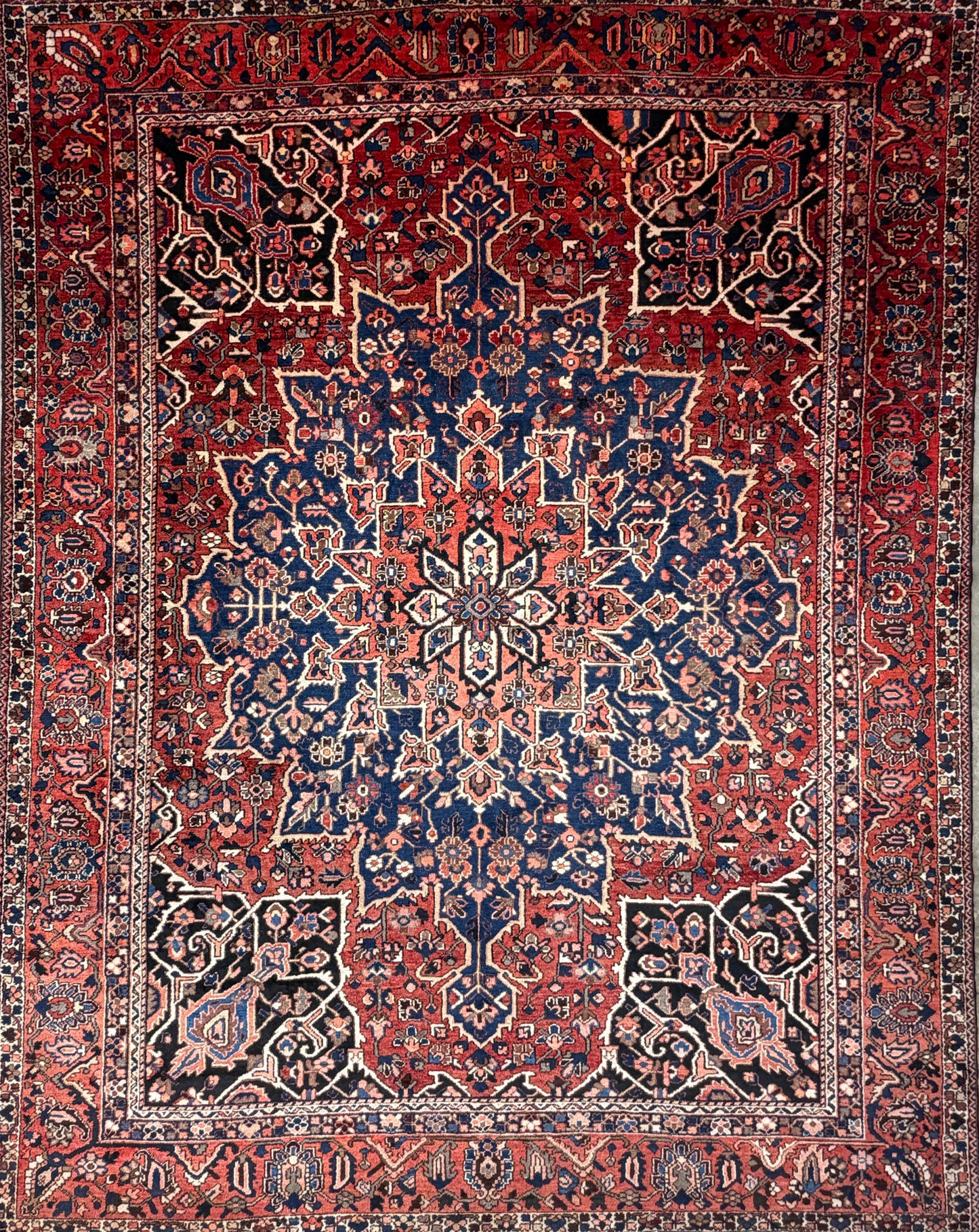 9’8”x12’6” Hand-Knotted Persian Bakhtiari Area Rug