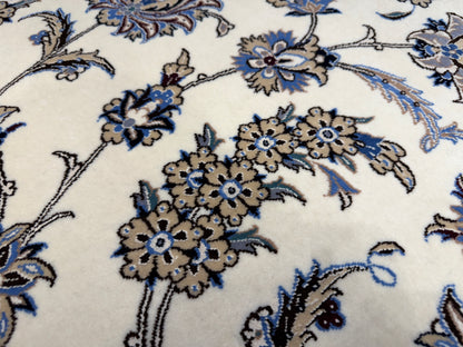 9’10”x12’11” Very Fine Hand-Knotted Persian Nain Signed Area Rug