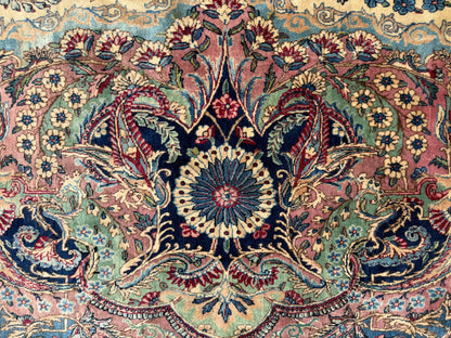 Hand-Knotted 60 Raj Persian Lavar Kerman Rug (As-Is)- 13’10”x19’11”