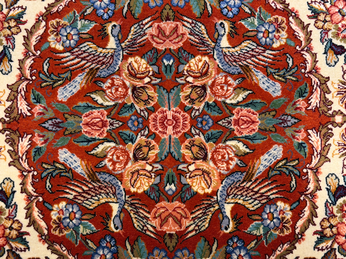 Hand-Knotted Persian Sarouk Rug - 4’5”x6’6”
