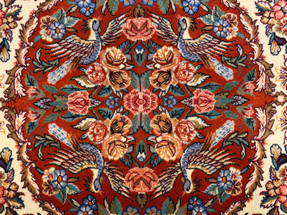 Hand-Knotted Persian Sarouk Rug - 4’5”x6’6”