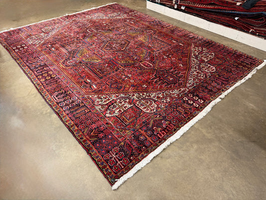 Hand-Knotted Persian Heriz Rug - 10’2”x12’11”