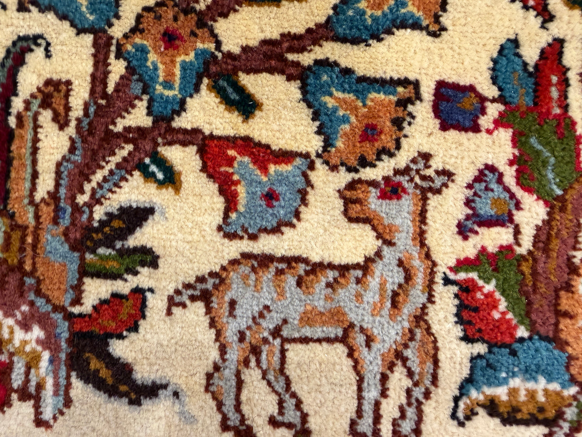 Hand-Knotted Persian Tabriz Rug - 2’x3’