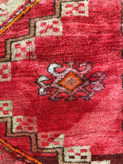 5’7”x10’7” Antique Hand-Knotted Wool Russian Kazak Oriental Rug 5x10 Handmade Carpet