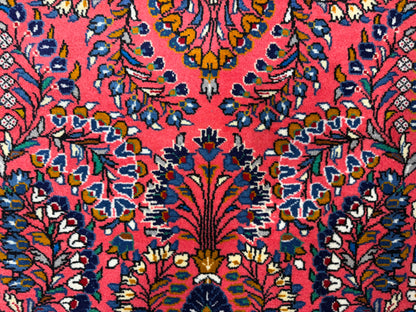 Hand-Knotted Persian Sarouk Rug - 3’8”x5’2”