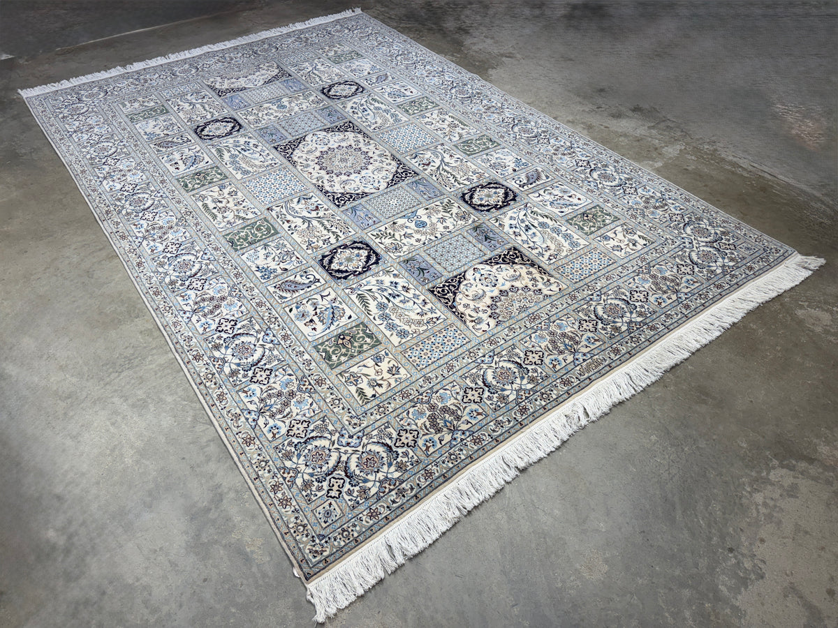 Hand-Knotted 6 La Persian Nain Rug - Signed Habibian - 6'9"x10'2"
